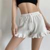 Women's Casual Lace Shorts Elastic Waist Sports Pants