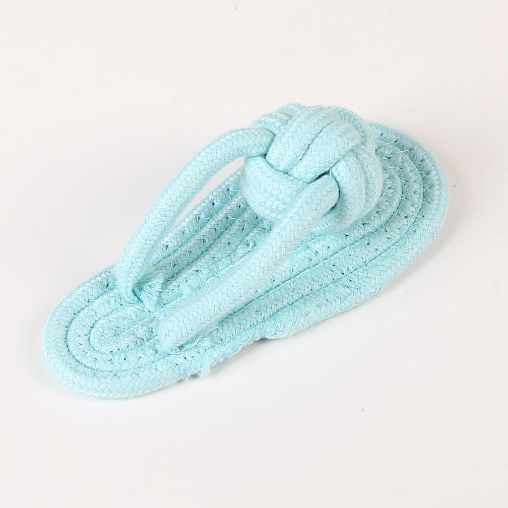 Pet Cotton Rope Slippers: Durable Bite-Resistant Toys for Dogs of All Sizes, Promoting Dental Health with Knot Design.