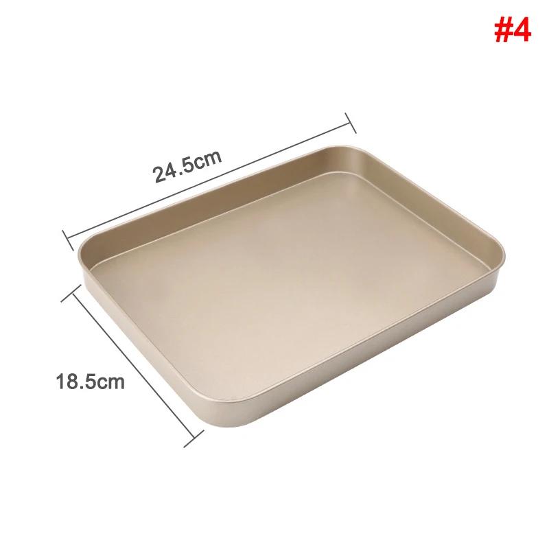 Thickened Baking Pan Non-Stick Square Cake Baking Pan Carbon Steel Tray Pie Pizza Bread Cake Mold Bakeware Tools