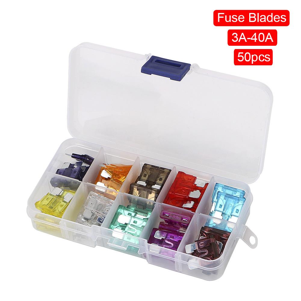 8 Ways 10 Ways Blade Fuse Block 32V 100A Fuse Box Holder M5 Stud With LED Indicator Light Circuit Insurance For Auto Car Marine