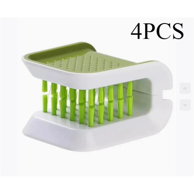 Car Interior Seat Belt Cleaning Special Tool Double-sided U Type Folding Tray Sponge Diamond Brush Seat Belt Handguard