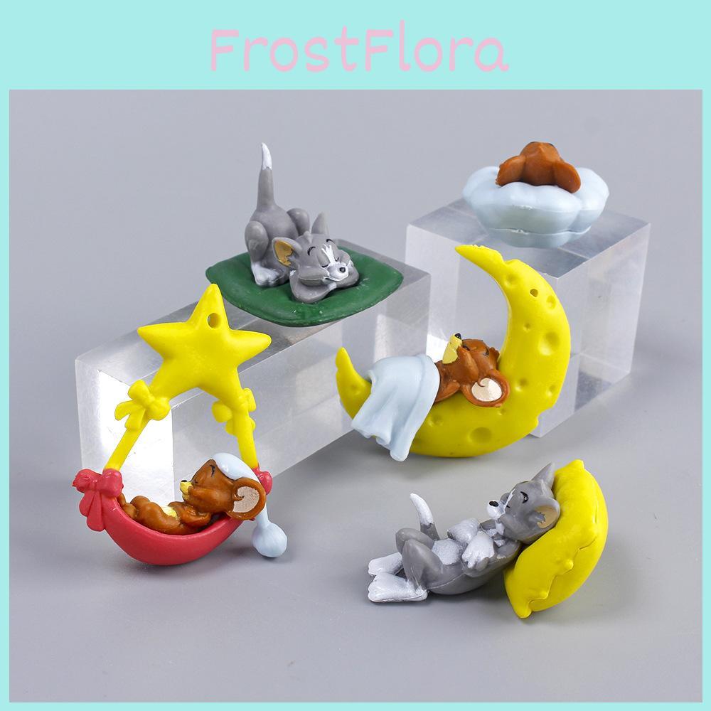 Tom Sleep And Jerry Pvc Animal Action Figures Model Toy Cartoon Decoration Gifts