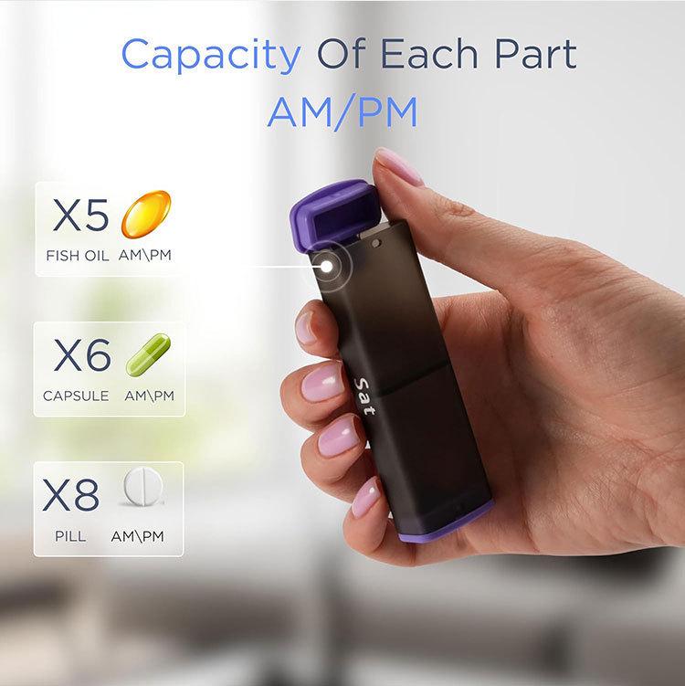 Cross-Border Portable Pill Box Organizer: 7-Day Multi-Compartment Sealed Pill Dispenser