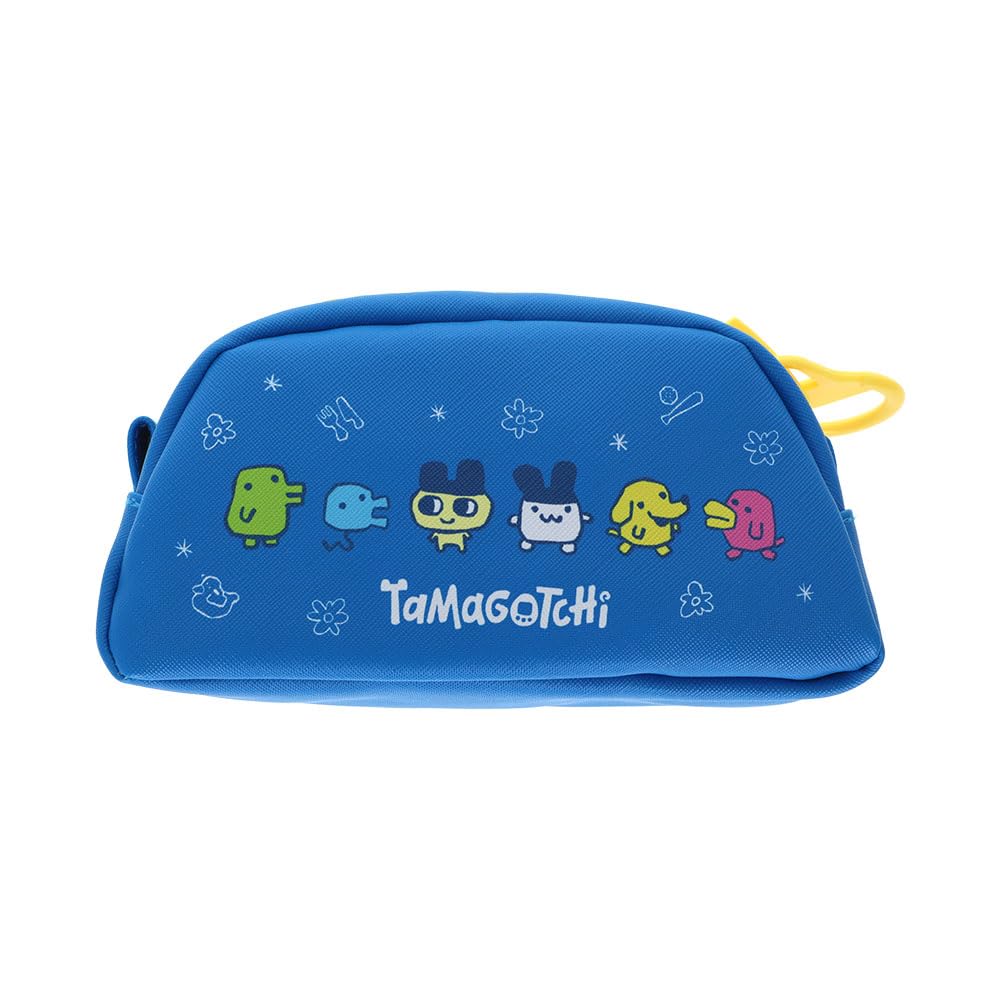 Stationery Tamagotchi Merchandise Pencil Large Deca S1430688 Sun-Star Case, Capacity, Zip, Blue,