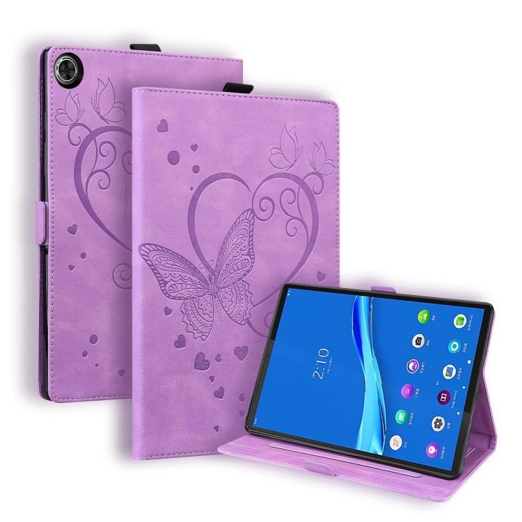 For Lenovo Tab M10 HD (Gen 2) 2020 10.1 TB-X306F Love Butterfly Pattern Horizontal Flip Leather Case with Holder
