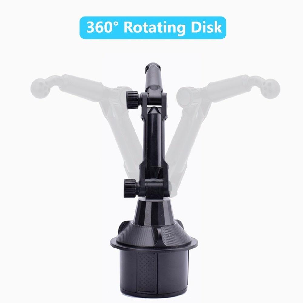 Car Cup Holder Mount Mobile Phone Stand Cradle Universal 360 Degrees Adjustable for iPhone Samsung Universal Car Phone Holder