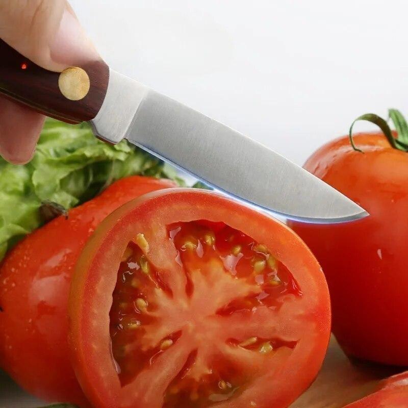 Household Kitchen Knives Stainless Steel Boning Knife Butcher Knife Pig and Sheep Skinning Knives Sharp Barbecue Knife with Cover