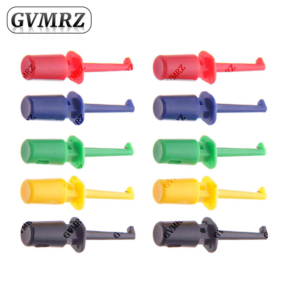 Flat Double Hook Test Clip Assorted Colors for Electronics Testing