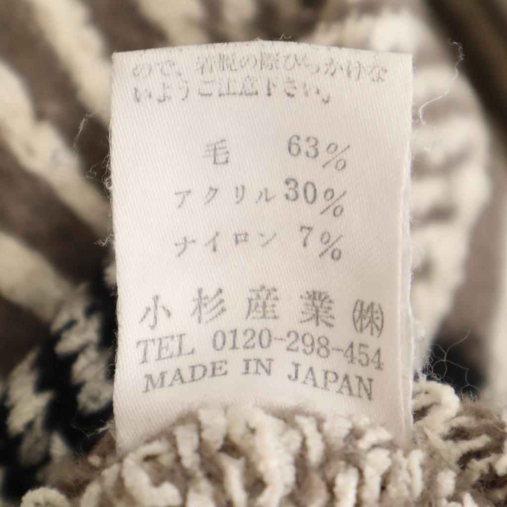 KENZO GOLF 90s Made In Japan Old Geometric Pattern Long Sleeve Sweater Women Used