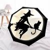 1pc Witch Moon Automatic Folding Umbrella, Lightweight Retractable Compact Travel Umbrella, 8-Rib Sturdy Frame035