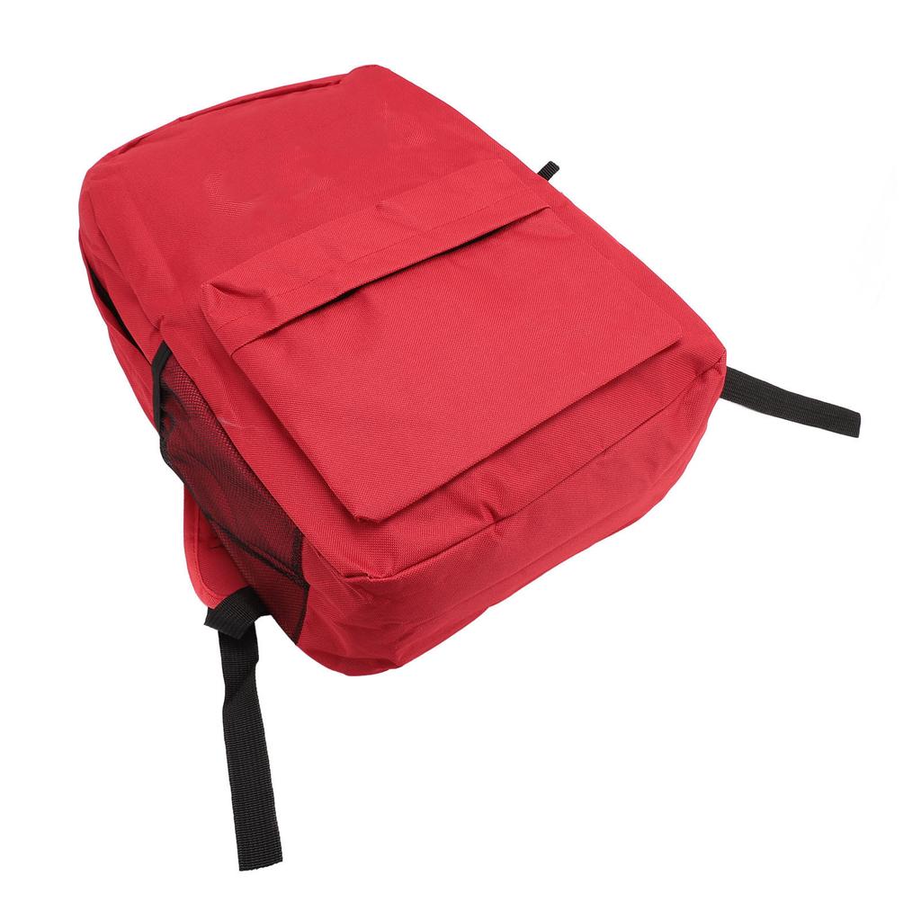 Red Canvas Backpack Printed School Backpack Lightweight Soft School Backpack with Adjustable Shoulde