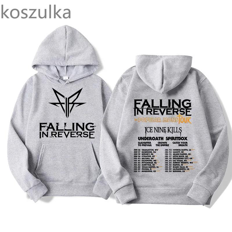 Falling In Reverse The Popular Mons Hoodie Casual Wear Kawaii Athleisure Printed Design Girl Sweatshirts Funny Graphic Clothes