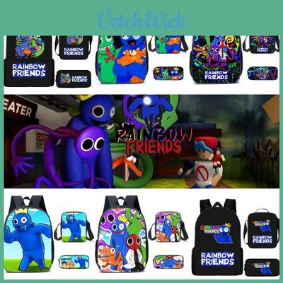 Rainbow Friends Cartoon Backpack For Kids 20l Capacity Oxford Fabric Breathable And Waterproof