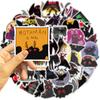 50 Cartoon Moth Man Doodle Stickers Guitar Notebook Suitcase DIY Waterproof Stickers