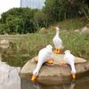 Ultra-Realistic Duck Statue- Detailed Desktop, Home& Garden Deco- Seasonal Charm for Fall- VersatileMicro Landscape Acc