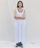Step Around Waffle Jersey Henley Sleeveless Dress_White