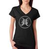Heroes Del Silencio Distressed Logo Ein Damen V-Ausschnitt T-Shirt