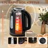Simple Polished Toaster and Kettle Set - Black