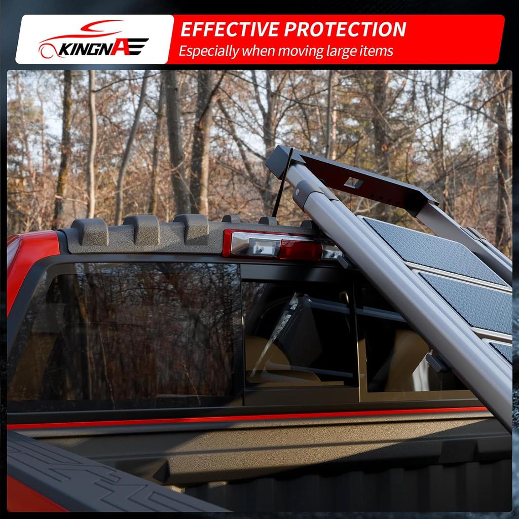 Truck Cap Roof Protector Compatible with -2026 Chevrolet Colorado and GMC Canyon UV All Weather Rear Roof Spoiler Guard Shield for 2025 Chevy