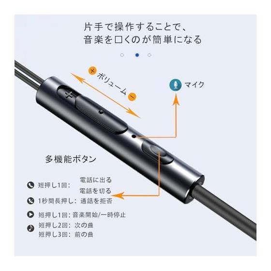 [Autumn 2023 Earphones 3.5mm Wired with Microphone and Remote Control Headphones Compact Noise Blocking Heavy Bass Clear Calls Sound Leak Prevention