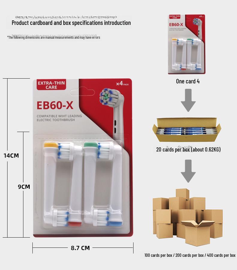 Совместимые сменные насадки для электрической зубной щетки Oral-B: D100/3709, Круглая головка, D12/D16.