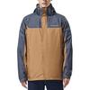 Hiking Waterproof, Breathable, And Thermal Heat Reflective Windbreaker Jacket Men's Brown PM1339-257