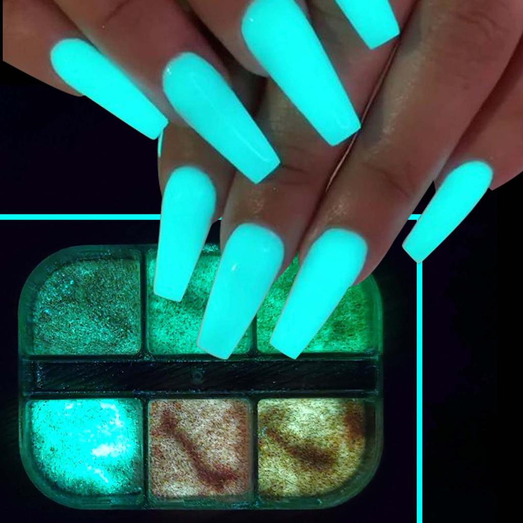 Nail Glow Powder Super Bright Multi-effect Luminous Nail Polish Powder