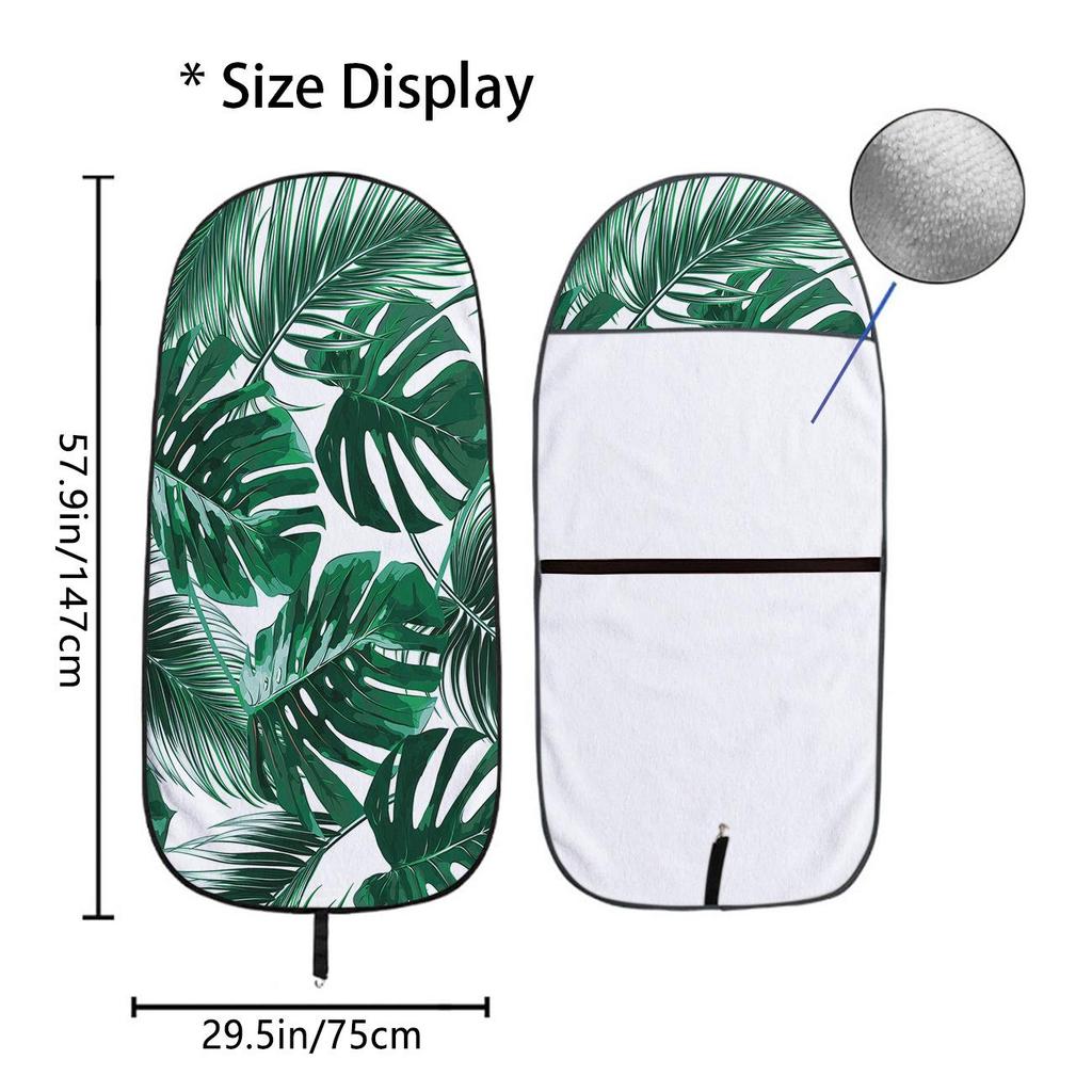 Car Seat Towel Cover - Front Seat Protection for Gym & Exercise, All-Season Universal Fit
