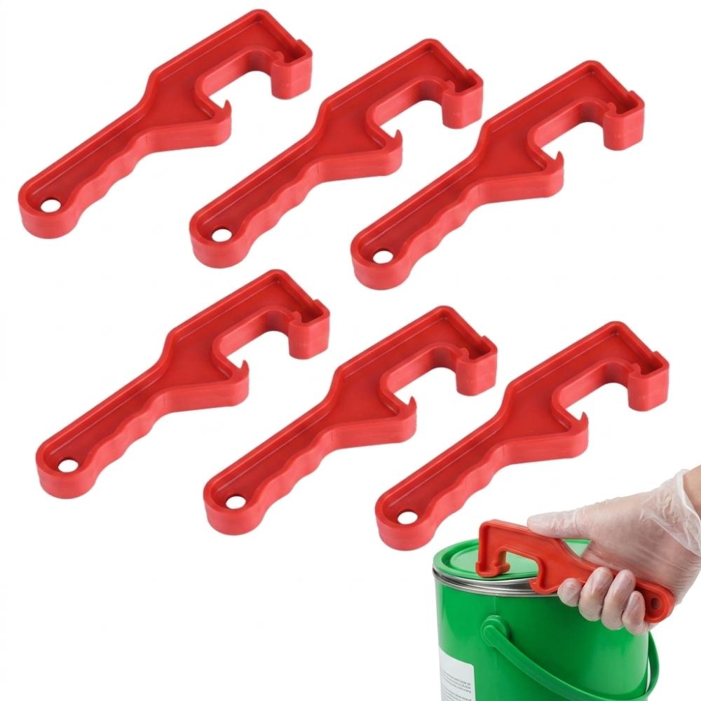 6pcs Effortless Opening Bucket Lid Opener PVC Paint Can Opener Plastic Bucket Opener Industrial