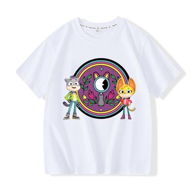 The Creature Cases T-shirt Garçons Et Filles T-shirt Dessin Animé 100% Coton T-shirts d'Été Décontractés Confortables de Haute Qualité Tops à Col Rond