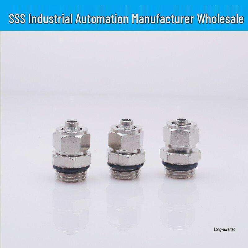 Pneumatic Quick Connect Straight Fitting G1/4 PC8-02G PC10-03G PC12-04G with O-ring Seal