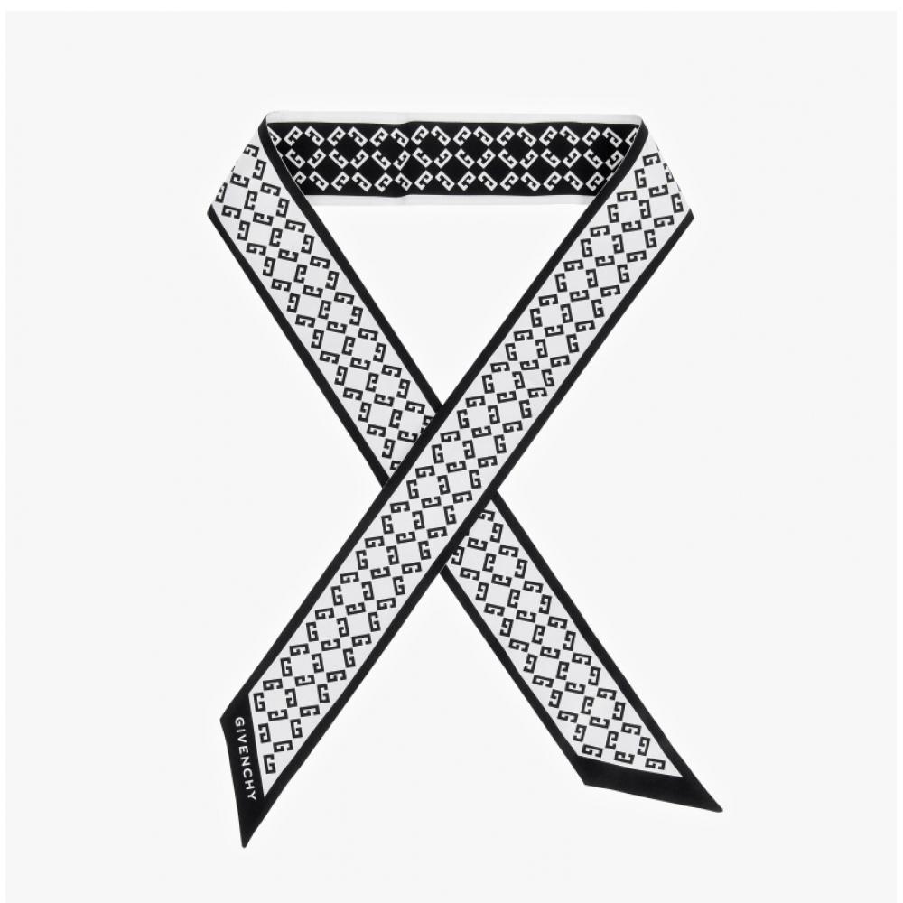 Givenchy Monogram Print Silk Scarf Bg00kfg002