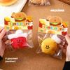 Creative Cute  Burger Potato  Chip  Doll  Keychain  Bag Pendant Couple  Girl  Plush Hanging  Ornament Gift Bag Accessory