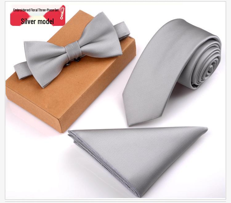 

Мужской формальный набор галстука и нагрудного платка - Комбо из 3 бабочек