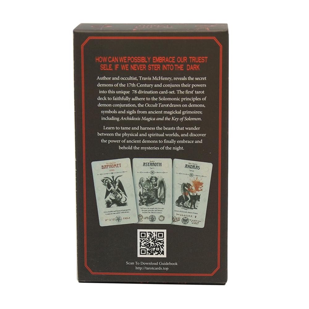 78 Cards Occult Tarots Divination Tarot Card Oracle Cards Board Game Entertainment Full English Family Party Playing Tarot Deck