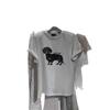 2025 Summer Plus Size Retro Dog Graphic Loose T-Shirt for Women
