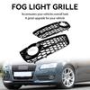 Pair Honeycomb Front Fog Lamp Cover Grille Grill Fit A5 2007-2011