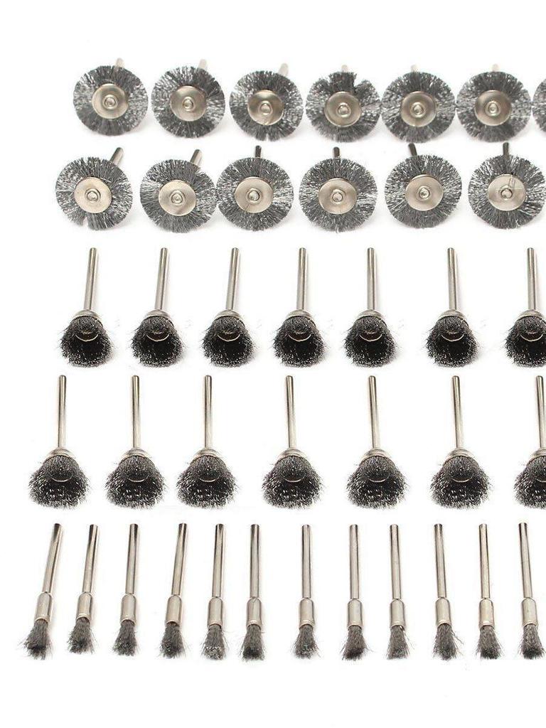 3mm T-Handle Electric Steel Wire Brush for Rust Removal - Copper & Nylon Brush Wheel for Metal Cleaning