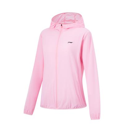 Comfortable Casual Simple Solid Color Zipper Hooded Breathable Versatile Jacket Women Jackets Light-Pink AFDU658-2