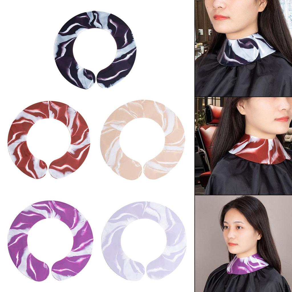 Capa de corte de cabelo, xale macio, protetor de pescoço, colar de cabeleireiro à prova d'água, tintura