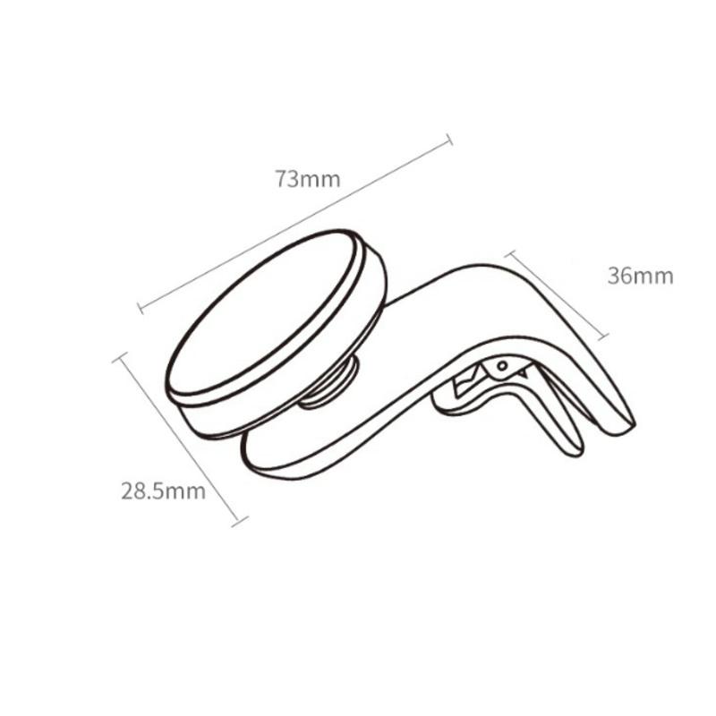 Magnetic Car Phone Holder Stand 360 Rotatable Car Air Vent Clip Mount GPS Navigation Holder Smartphone Support Bracket In Car for IPhone Samsung