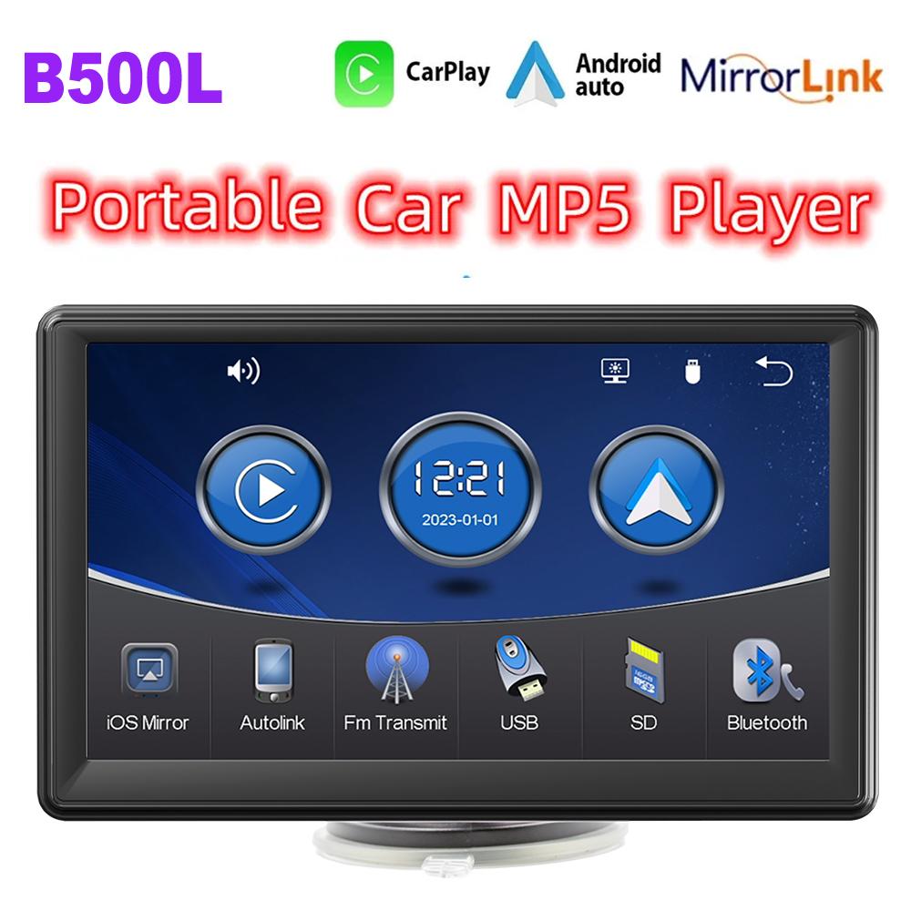 7 Inch Car Mp5 Portable Multimedia Video Player Wireless Carplay Android Auto Bluetooth FM Touch Screen