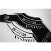 New Autumn and Winter Black and White Silhouette Painting Graffiti Loose Lazy Cardigan Jacket Knitted Top Sweater