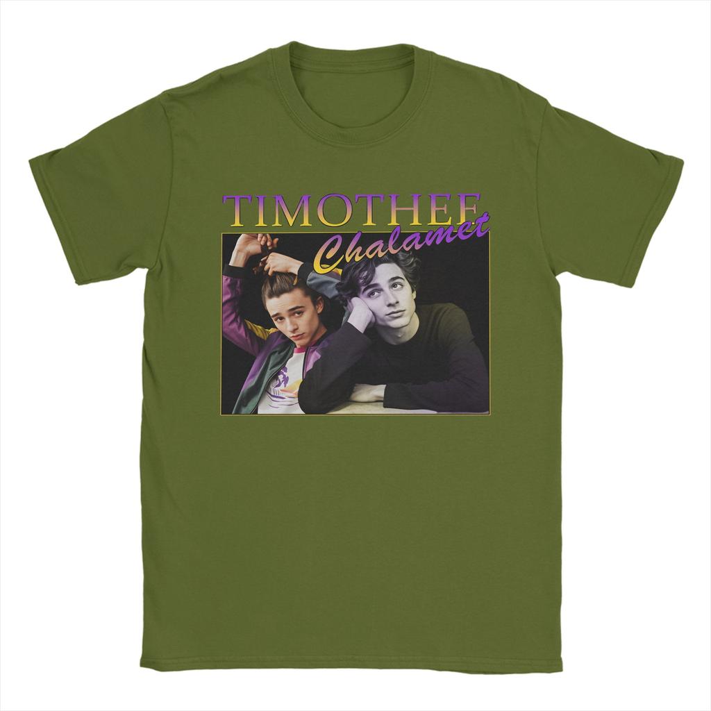 Timothee Chalamet American Actor TShirt Harajuku TShirts Couple Cotton ONeck Oversize Top Tees Short Sleeve Y2K Funny Tops