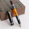 Chinese Enterprises Supply Iridium Nib Acrylic Metal Gifts Pen Leather Gift Box Set Business Signature Pen Ballpoint Pen