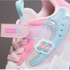 New Casual Running Shoes Leather Surface Comfortable Wear-Resistant Soft Bottom Girl Mesh Sneaker