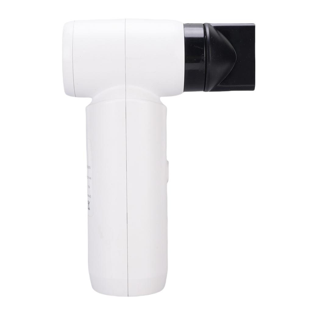 Cordless Hair Blower Dryer 80000 RPM Adjustable High Speed Fast Drying Hair Dryer with 360 Degree Rotation Nozzles White