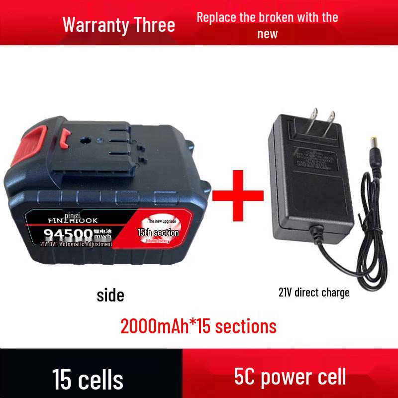High-Capacity 21V Lithium Battery for Electric Tools and Drills