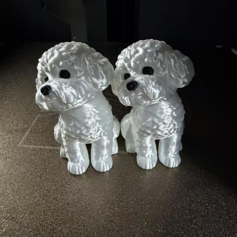 Miniature Dog Figurine Cute Pet Dog Ornaments Realistic Puppy Crafts for Home Desk Room Decoration Unique Gift Idea
