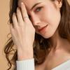rings 100% 925 Sterling Silver Heart Gold Gemstone Zircon Wedding Engagement Ring for women Fine Jewelry
